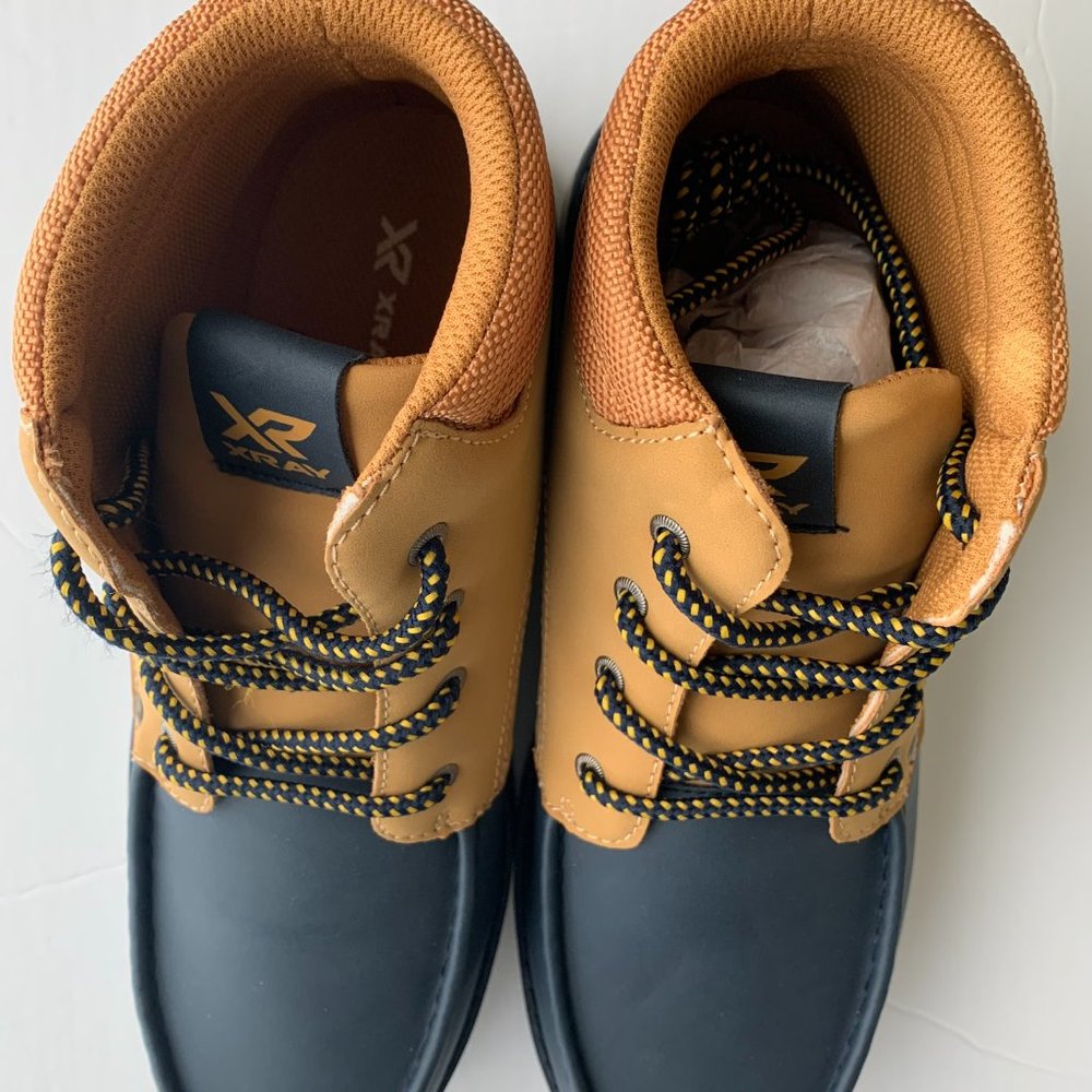 XRAY MENS HITOP LACED BOOT SZ 11 NAVY/WHEAT NEW